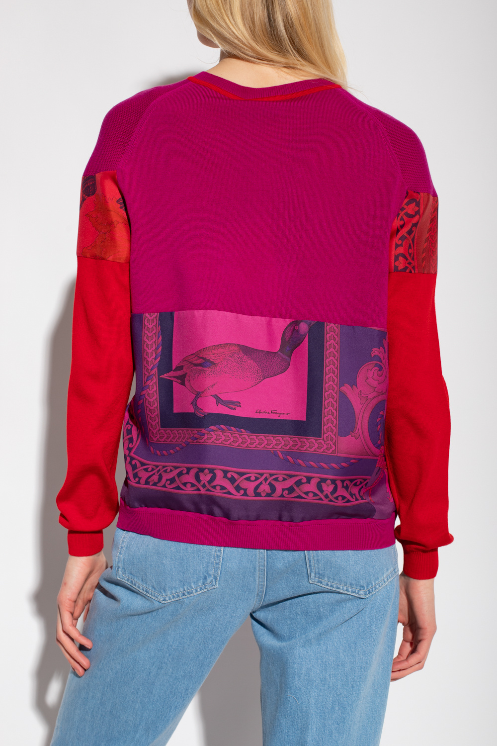 トップス Salvatore Ferragamo shortsleeve cardigan SchaferandweinerShops Germany - Printed cardigan Salvatore